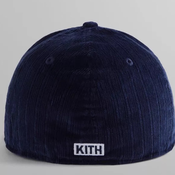Kith & New Era New York Mets Novelty Corduroy 59FIFTY Low Profile Cap Hat 7 3/8 - Picture 2 of 8